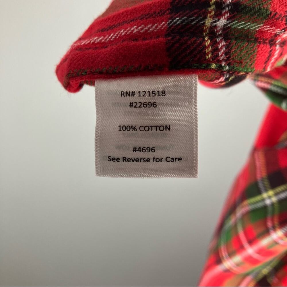 NWT NATIONAL Carolina Flannel Gown Plaid LP Large Petite - Picture 4 of 5